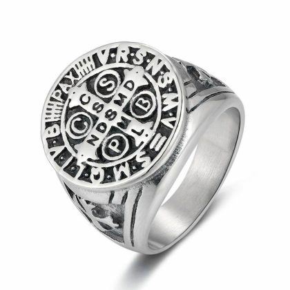 Bagues | Bague en Acier Poli Zilverkleur – Hommes Bagues Bagues