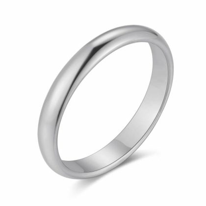 Bagues | Bague en Argent, 3 mm, Brillant Noir – Femmes Bagues Bagues