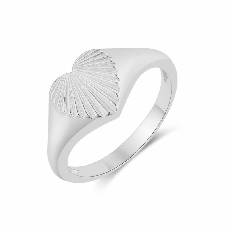 Bagues | Bague en Argent, Coeur Pas de couleur – Femmes Bagues Bagues