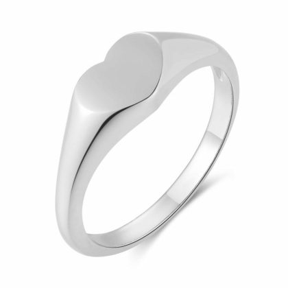 Bagues | Bague en Argent, Coeur Pas de couleur – Femmes Bagues Bagues