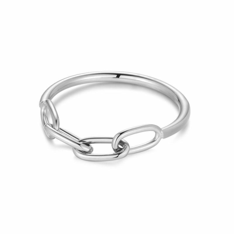 Bagues | Bague en Argent, Maillons Ovales Pas de couleur – Femmes Bagues Bagues