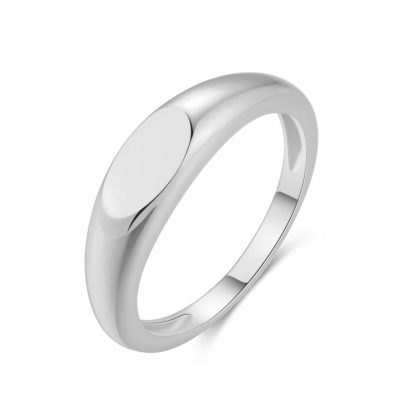 Bagues | Bague en Argent, Ovale Pas de couleur – Femmes Bagues Bagues