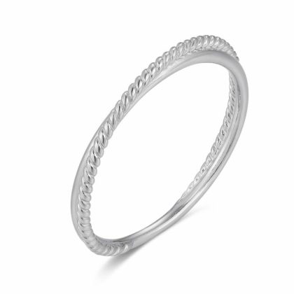 Bagues | Bague en Argent, Torsadé et Lisse Pas de couleur – Femmes Bagues Bagues