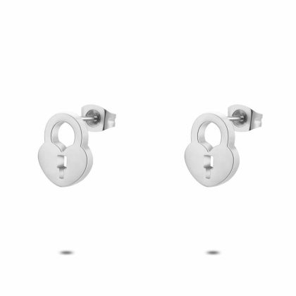 Boucles D’oreilles | Boucles D’Oreilles en Acier Poli, Cadenas – Femmes Bijoux Boucles D'oreilles