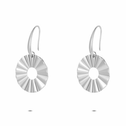 Boucles D’oreilles | Boucles D’Oreilles en Acier Poli, Cercle Ondulé Pas de couleur – Femmes Bijoux Boucles D'oreilles