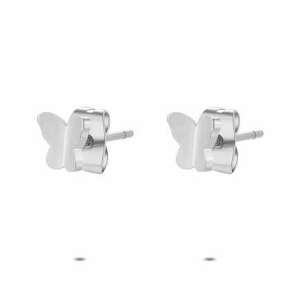 Boucles D’oreilles | Boucles D’Oreilles en Acier Poli, Petit Papillon – Enfants/Femmes Bijoux Boucles D'oreilles