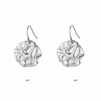 Boucles D’oreilles | Boucles D’Oreilles en Acier Poli, Rond Sur Crochet – Femmes Bijoux Boucles D'oreilles