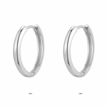 Boucles D’oreilles | Boucles D’Oreilles en Argent, Anneau 18 mm Pas de couleur – Femmes Bijoux Boucles D'oreilles