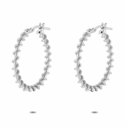 Boucles D’oreilles | Boucles D’Oreilles en Argent, Anneau Avec Fil – Femmes Bijoux Boucles D'oreilles