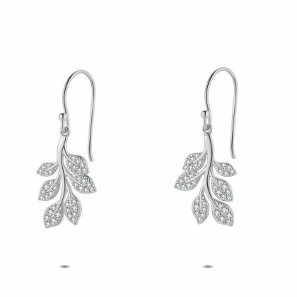 Boucles D’oreilles | Boucles D’Oreilles en Argent, Branche Blanc – Femmes Bijoux Blanc