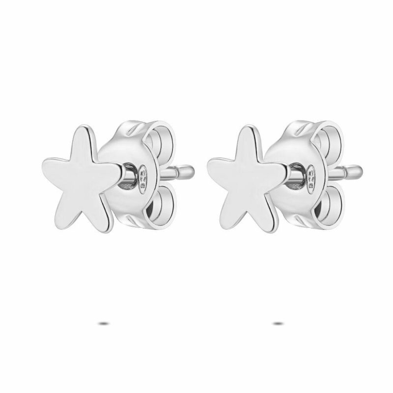 Boucles D’oreilles | Boucles D’Oreilles en Argent, Étoile Pas de couleur – Enfants/Femmes Bijoux Boucles D'oreilles