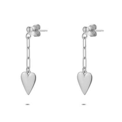 Boucles D’oreilles | Boucles D’Oreilles en Argent, Coeur Pas de couleur – Femmes Bijoux Boucles D'oreilles