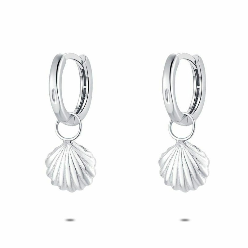 Boucles D’oreilles | Boucles D’Oreilles en Argent, Coquille – Femmes Bijoux Boucles D'oreilles