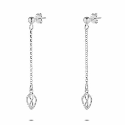 Boucles D’oreilles | Boucles D’Oreilles en Argent, Feuille Sur Forcat – Femmes Bijoux Boucles D'oreilles