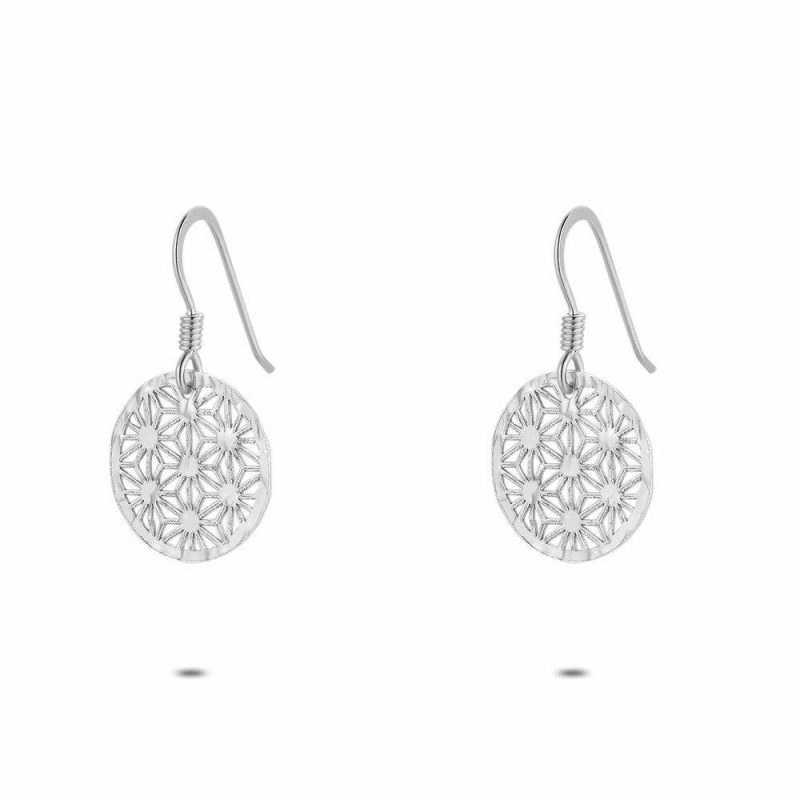 Boucles D’oreilles | Boucles D’Oreilles en Argent, Fin Rond Pas de couleur – Femmes Bijoux Boucles D'oreilles