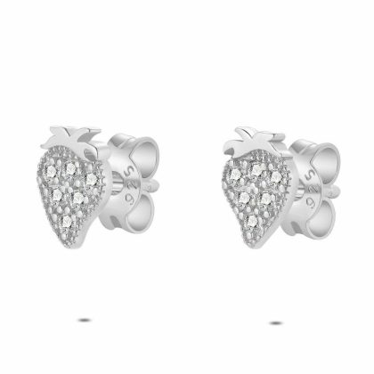 Boucles D’oreilles | Boucles D’Oreilles en Argent, Fraise Blanc – Femmes Bijoux Blanc