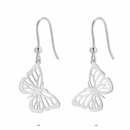 Boucles D’oreilles | Boucles D’Oreilles en Argent, Papillon Pas de couleur – Femmes Bijoux Boucles D'oreilles