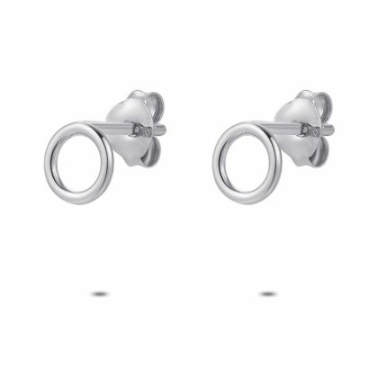 Boucles D’oreilles | Boucles D’Oreilles en Argent, Petit Cercle Pas de couleur – Enfants Bijoux Boucles D'oreilles