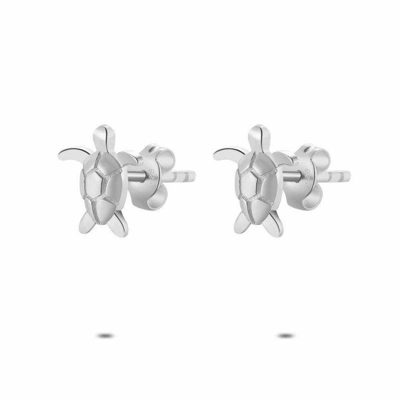 Boucles D’oreilles | Boucles D’Oreilles en Argent, Petite Tortue – Enfants/Femmes Bijoux Boucles D'oreilles