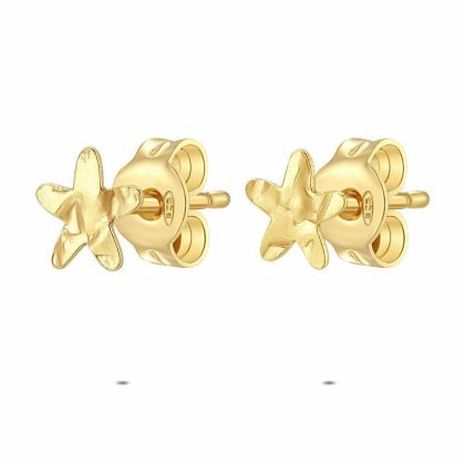 Boucles D’oreilles | Boucles D’Oreilles en Argent Plaqué Or 18Ct, Étoile Pas de couleur – Enfants/Femmes Bijoux Boucles D'oreilles