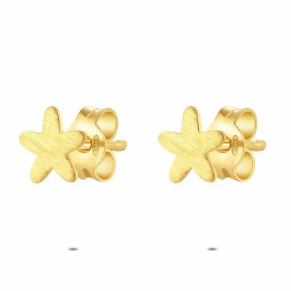 Boucles D’oreilles | Boucles D’Oreilles en Argent Plaqué Or 18Ct, Étoile Pas de couleur – Enfants/Femmes Bijoux Boucles D'oreilles