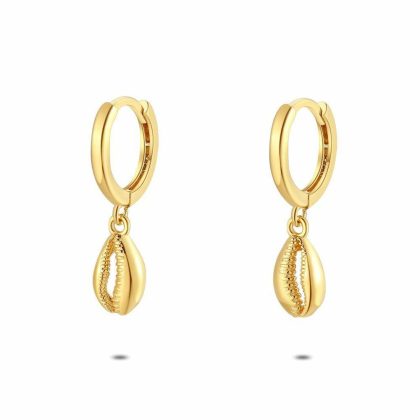 Boucles D’oreilles | Boucles D’Oreilles en Argent Plaqué Or 18Ct, Coquillage – Femmes Bijoux Boucles D'oreilles