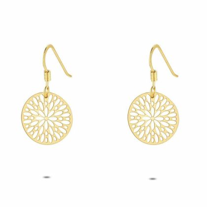 Boucles D’oreilles | Boucles D’Oreilles en Argent Plaqué Or 18Ct, Fin Rond Pas de couleur – Femmes Bijoux Boucles D'oreilles