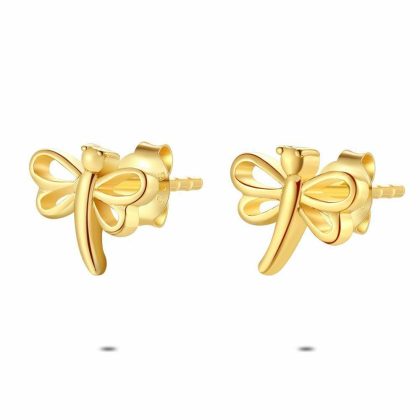 Boucles D’oreilles | Boucles D’Oreilles en Argent Plaqué Or 18Ct, Libellule Pas de couleur – Enfants/Femmes Bijoux Boucles D'oreilles