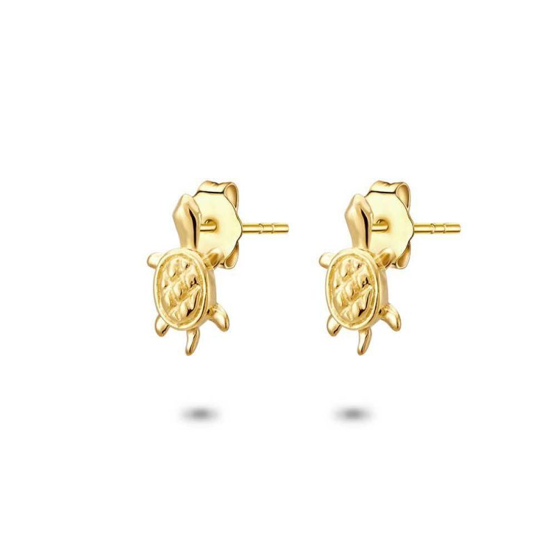 Boucles D’oreilles | Boucles D’Oreilles en Argent Plaqué Or 18Ct, Tortue Pas de couleur – Enfants Bijoux Boucles D'oreilles