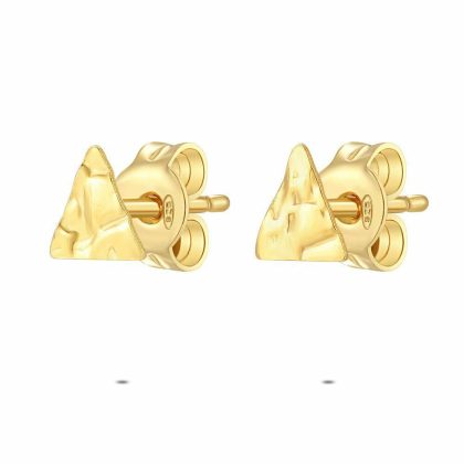 Boucles D’oreilles | Boucles D’Oreilles en Argent Plaqué Or 18Ct, Triangle Pas de couleur – Enfants/Femmes Bijoux Boucles D'oreilles