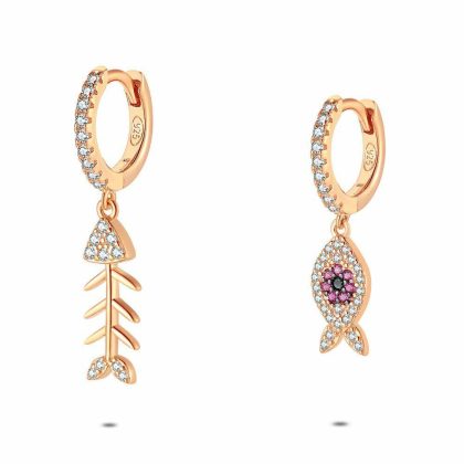 Boucles D’oreilles | Boucles D’Oreilles en Argent Rosé, Poisson et Arrete Multi – Femmes Bijoux Boucles D'oreilles