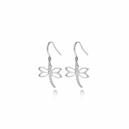 Boucles D’oreilles | Boucles D’Oreilles en Argent, Libellule Volante Pas de couleur – Enfants Bijoux Boucles D'oreilles