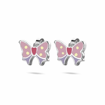 Boucles D’oreilles | Boucles D’Oreilles en Argent, Papillon Mauve – Enfants Bijoux Boucles D'oreilles