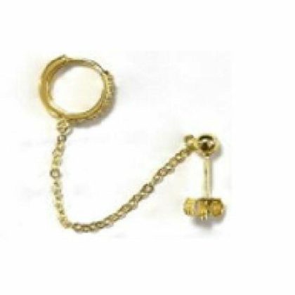 Boucles par Pièce | Anneau Avec Cristaux/Chaine/Pt Boule – Femmes Bijoux Boucles par Pièce