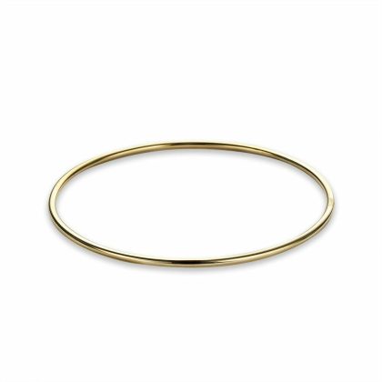 Bracelets | Bracelet en Acier Poli Couleur Or, Bangle Rond – Femmes Bijoux Bracelets