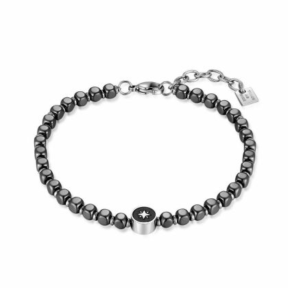 Bracelets | Bracelet en Acier Poli Gris – Hommes Bijoux Bracelets