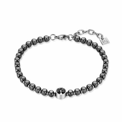 Bracelets | Bracelet en Acier Poli Gris – Hommes Bijoux Bracelets