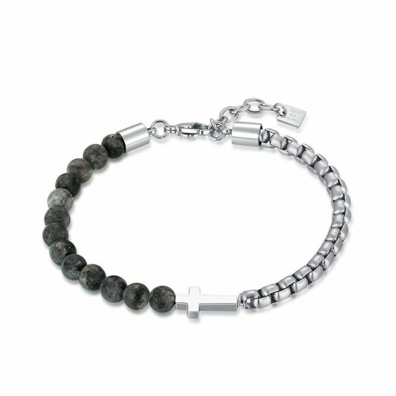 Bracelets | Bracelet en Acier Poli Noir – Hommes Bijoux Bracelets