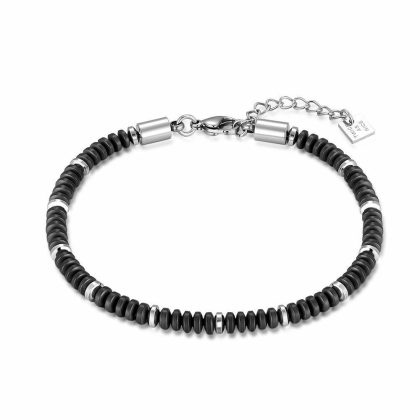 Bracelets | Bracelet en Acier Poli Noir – Hommes Bijoux Bracelets