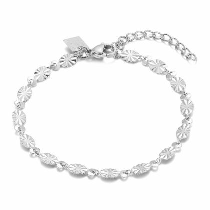 Bracelets | Bracelet en Acier Poli, Ovales – Femmes Bijoux Bracelets