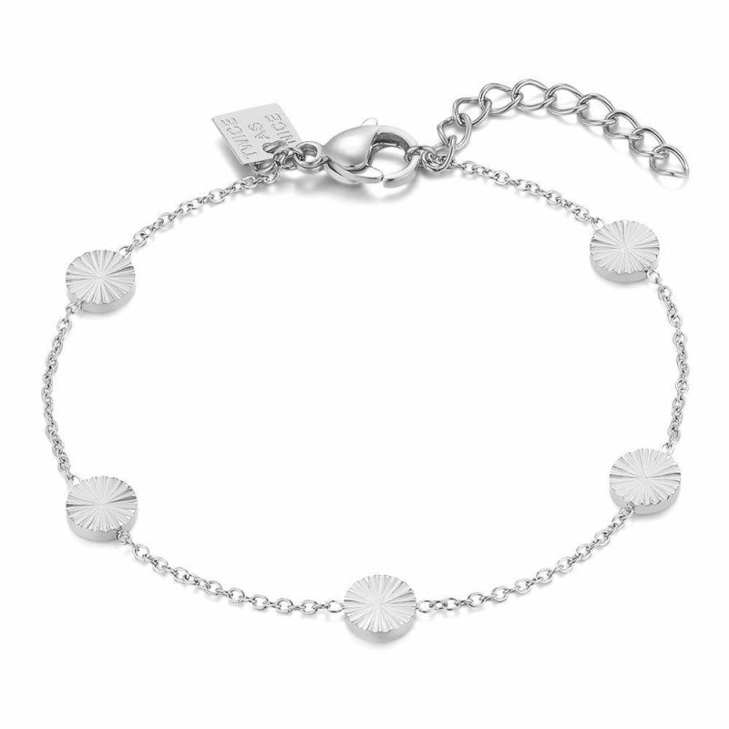 Bracelets | Bracelet en Acier Poli, Petits Ronds – Femmes Bijoux Bracelets