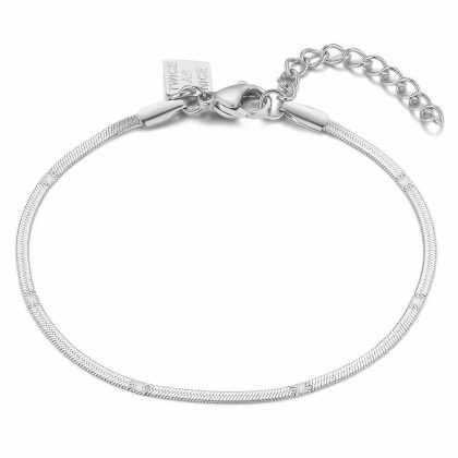 Bracelets | Bracelet en Acier Poli, Queue de Rat Plate – Femmes Bijoux Bracelets