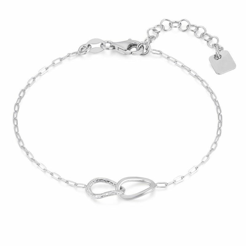 Bracelets | Bracelet en Argent, 2 Ovales, 1 Martelé – Femmes Bijoux Bracelets