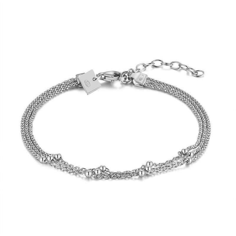 Bracelets | Bracelet en Argent, 3 Chaînes, Petites Boules Pas de couleur – Femmes Bijoux Bracelets