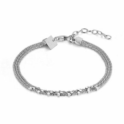 Bracelets | Bracelet en Argent, 3 Chaines, Cubes Pas de couleur – Femmes Bijoux Bracelets