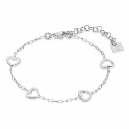 Bracelets | Bracelet en Argent, 4 Coeurs Pas de couleur – Femmes Bijoux Bracelets