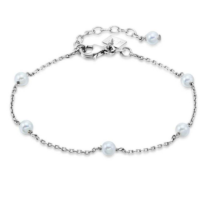 Bracelets | Bracelet en Argent, 6 Perles Zilverkleur – Femmes Bijoux Bracelets