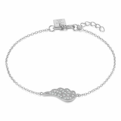 Bracelets | Bracelet en Argent, Aile Zirconia Blanc – Femmes Bijoux Blanc