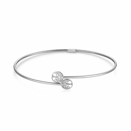 Bracelets | Bracelet en Argent, Bangle, 2 Arbres de Vie Pas de couleur – Femmes Bijoux Bracelets