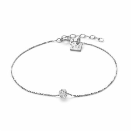 Bracelets | Bracelet en Argent, Boule de Cristaux Blanc – Femmes Bijoux Blanc